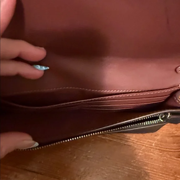 Preowned Coach Anna Fold over Crossbody Clutch Bag  Leopard Print - Picture 3 of 6